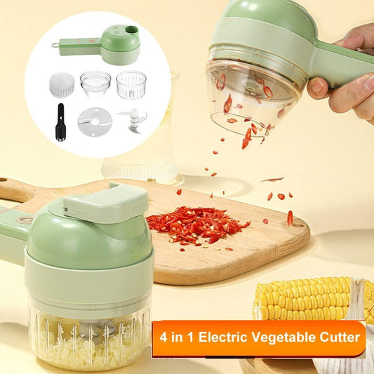 Cartel's 4 in 1 Portable Electric Vegetable Cutter Set