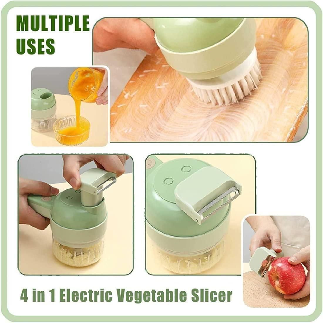 Cartel's 4 in 1 Portable Electric Vegetable Cutter Set