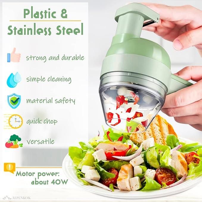 Cartel's 4 in 1 Portable Electric Vegetable Cutter Set