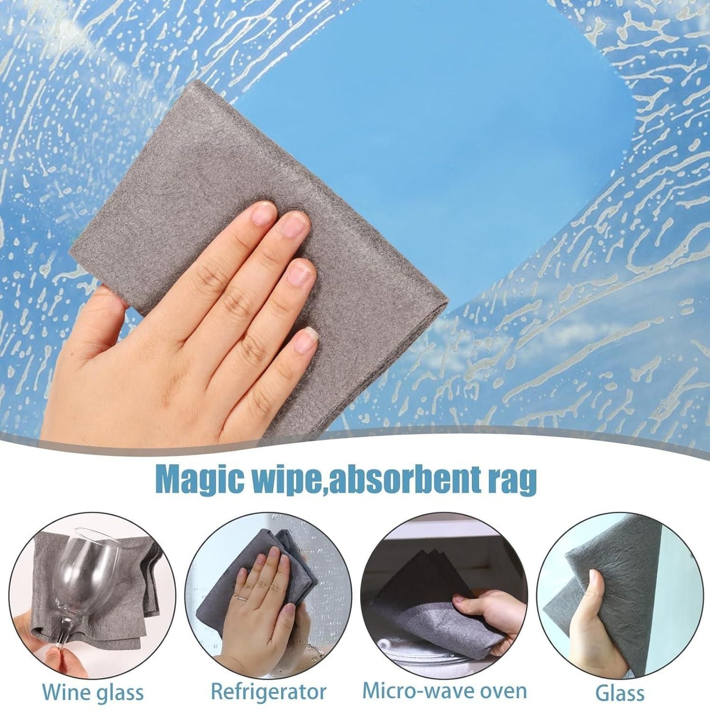 Thickened Magic Cleaning Cloth - 5 Pieces