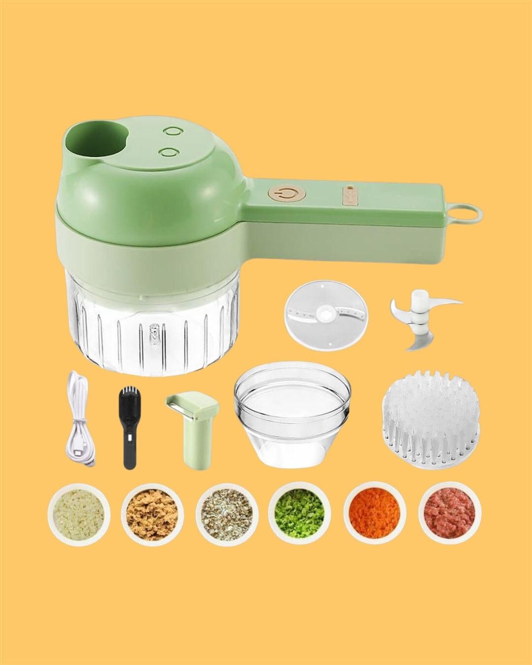 Cartel's 4 in 1 Portable Electric Vegetable Cutter Set