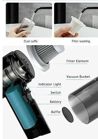 Cartel's Vacuum Suction Cleaner- Portable Air Duster Wireless